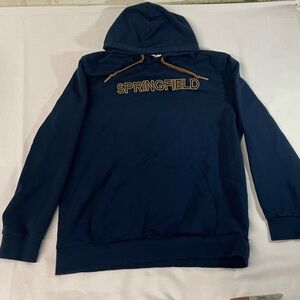 Springfield Reconsider Hoodie Navy embroidered Gold lettering 2XL